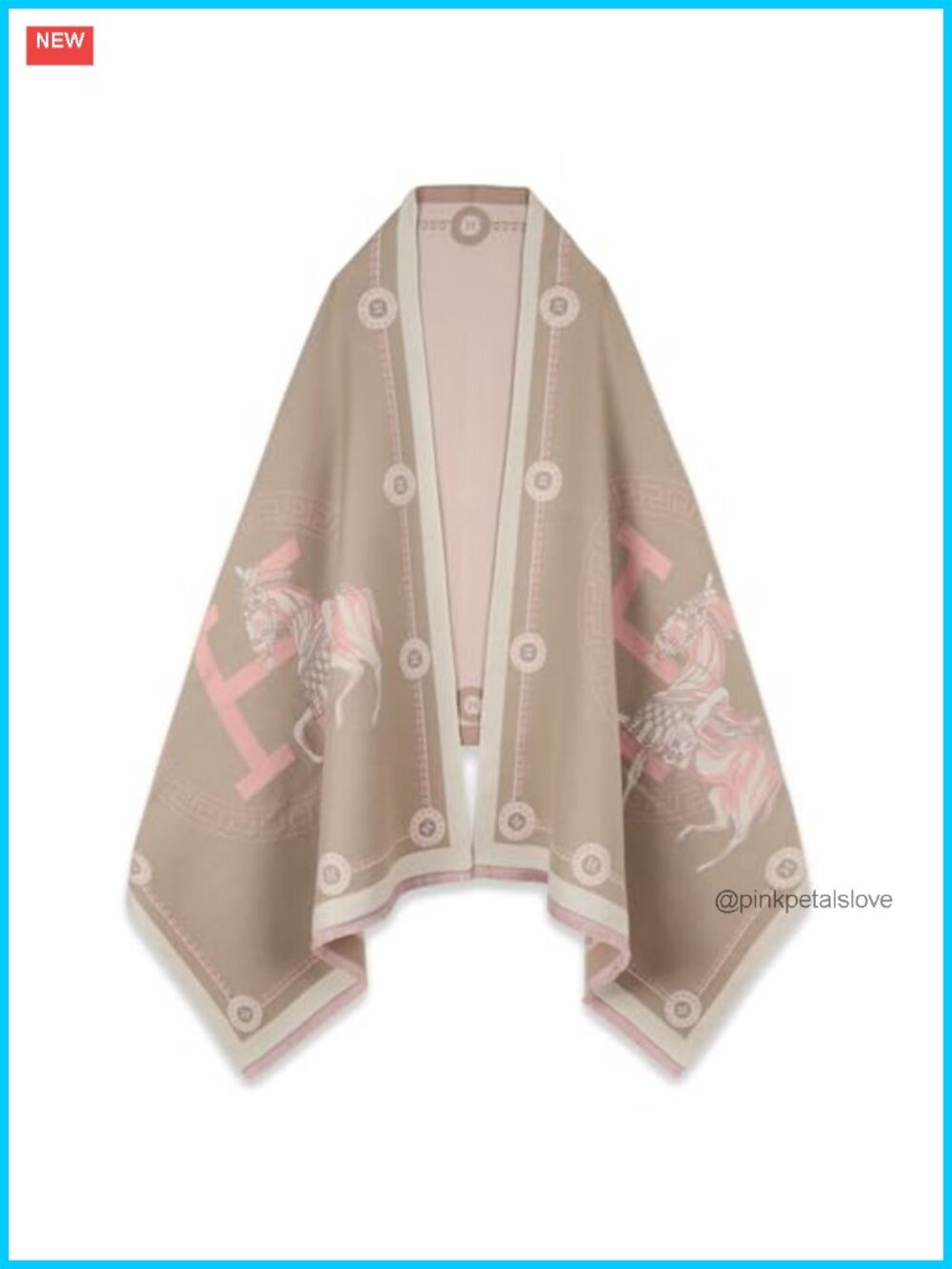 Pashmina Shawl Wrap Women Silky Blanket Scarf Open Front Poncho Cape 74x24